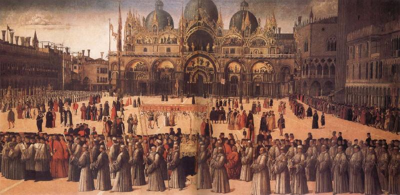 Gentile Bellini Procession in St Mark's Square